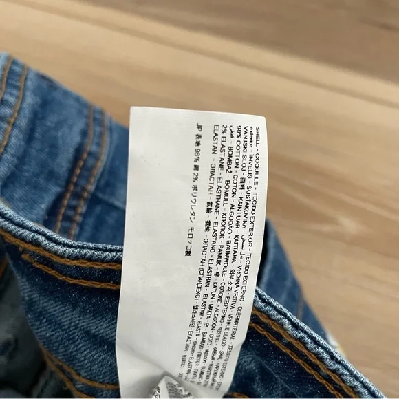 Desigual Daisey embroidered cropped culotte jeans sz 0